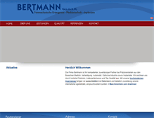 Tablet Screenshot of bertmann.at